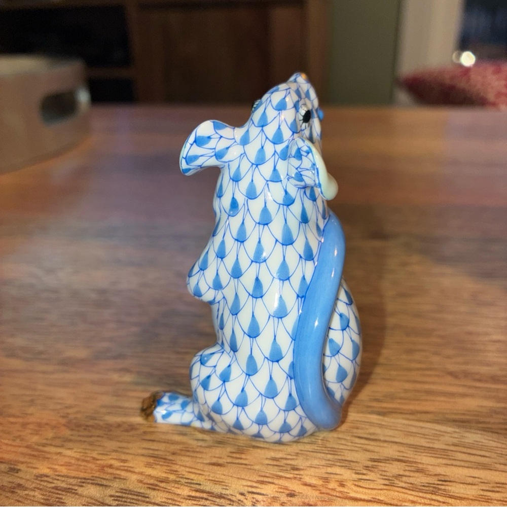 Herend Zodiac rat blue 15521 - Picture 2 of 6